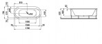 Laufen Solutions встраиваемая ванна 170x75 cm 2