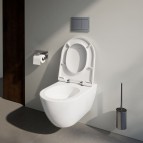 Laufen Pro X Rimless Silent flush pods 360x540 mm+SC Slim vāku,Balts  2