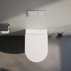 Laufen Pro X Rimless Silent flush pods 360x540 mm+SC Slim vāku,Balts  5