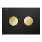 Laufen INEO GROOVE tualetes skalošanas taustiņš, Black/ PVD Gold 3