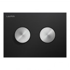 Laufen INEO GROOVE tualetes skalošanas taustiņš, Black/ Steel Brushed 3