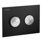 Laufen INEO GROOVE tualetes skalošanas taustiņš, Black/ Steel Brushed