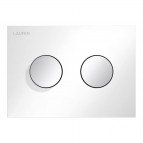 Laufen INEO GROOVE tualetes skalošanas taustiņš, White/ Chrome 3