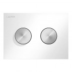 Laufen INEO GROOVE tualetes skalošanas taustiņš, White/ PVD inox Br. 3