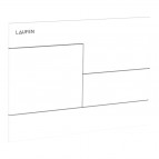 Laufen INEO SKYLINE CERAMIC tualetes skalošanas taustiņš, White