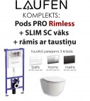 Laufen Komplekts pods Pro new Rimless +  LIS rāmis + poga 