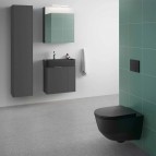 Laufen Komplekts pods Pro new Rimless + rāmis + poga melns matēts 5