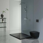 Laufen Komplekts pods Pro new Rimless + rāmis + poga melns matēts 4