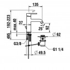 Laufen LUA izlietnes maisītājs 92 Eco+, ar pop-up, hroms 4