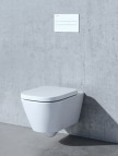 Laufen MEDA Rimless piekaramais pods ar SC vāku, silent flush, balts 5