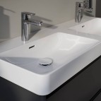 Laufen Pro X dubultā izlietne 120x46,5 cm, Balta 10