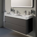 Laufen Pro X dubultā izlietne 120x46,5 cm, Balta 6