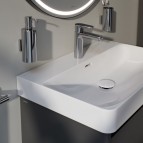 Laufen Pro X izlietnes maisītājs Eco+ 125 mm bez pop-up, Hroms  4