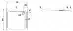 Laufen solutions dušas paliktnis 90x90 cm 2