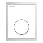 Laufen Urinal AU108 stikla taustiņš pisuāram, White/ Stainless Steel