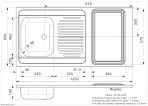 REGILEC 120X60 (R) virtuves izlietne 2