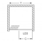 LD3 800 Dušas durvis 4