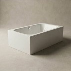 Libero Duo akmens masas vanna 190x120x68 cm, Balta 5