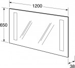 Logic spogulis 1880-120, 1200x650 mm 2