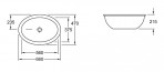 Loop izlietne 56x37.5 cm, balta 4