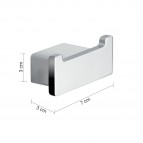 Gedy Lounge dvieļu āķis, Hroms 4