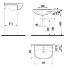 Lyra Plus раковина 65x48 см, накладная, белая 3