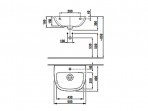 Euroline izlietne 500x400 mm, Balta 2
