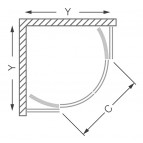 Madison Neo 900 душевой уголок 90x90x165 см 3