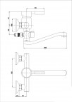 Magma MG-2036 смеситель для ванны 2