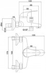 Magma MG-3221 vannas maisītājs ar dušas kompl. 2