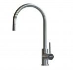 Aqvo virtuves maisītājs ar izvelkamu uzgali, Nerūsējošais tērauds