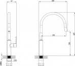 Maisītājs virtuves izlietnei Vento Cucina Flexy 2 balts 2