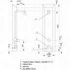 Душевая панель Sanela SLSN 01E из нержавеющей стали для ванной комнаты 2