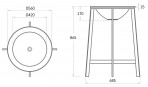 ROUND PLUS MF metāla kājas ar Round PLUS izlietni 3