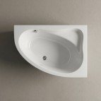 Mia akmens masas vanna 140x90x60.5cm, Balta 2