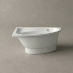 Mia akmens masas vanna 140x90x60.5cm, Balta 6