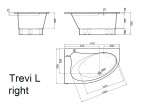 Trevi L vanna 150x95 cm 2