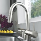 Minta izlietnes maisītājs ar izvelk. snīpi, supersteel 4