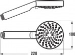 Mio dušas galva Ø 100 mm 2