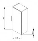 Cube настенный шкаф 2