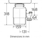 MODEL46 pārtikas atkritumu smalcinātājs 6