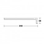 Keuco Moll dvieļu turētājs 340 mm, Hroms 3