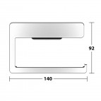 Keuco Moll tualetes papīra turētājs, Hroms 3