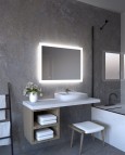 NATALIA 60x60 cm Spogulis ar fona LED apgaismojumu pa perimetru.