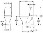 Nautic 1500 WC Hygienic Flush с крышкой SC 3