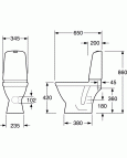 Nautic 1510 Hygienic Flush  унитаз Горизонтальный, SC крышка 2