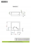 Naxos C душевой поддон для облицовки 80x80 см 2