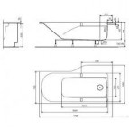 Comfort Plus vanna 170x75 cm 2