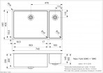 New York 50x40+18x40 кухонная раковина 2