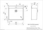 NEW YORK 50X40 (L) Tapwing virtuves izlietne 540x440 mm  2